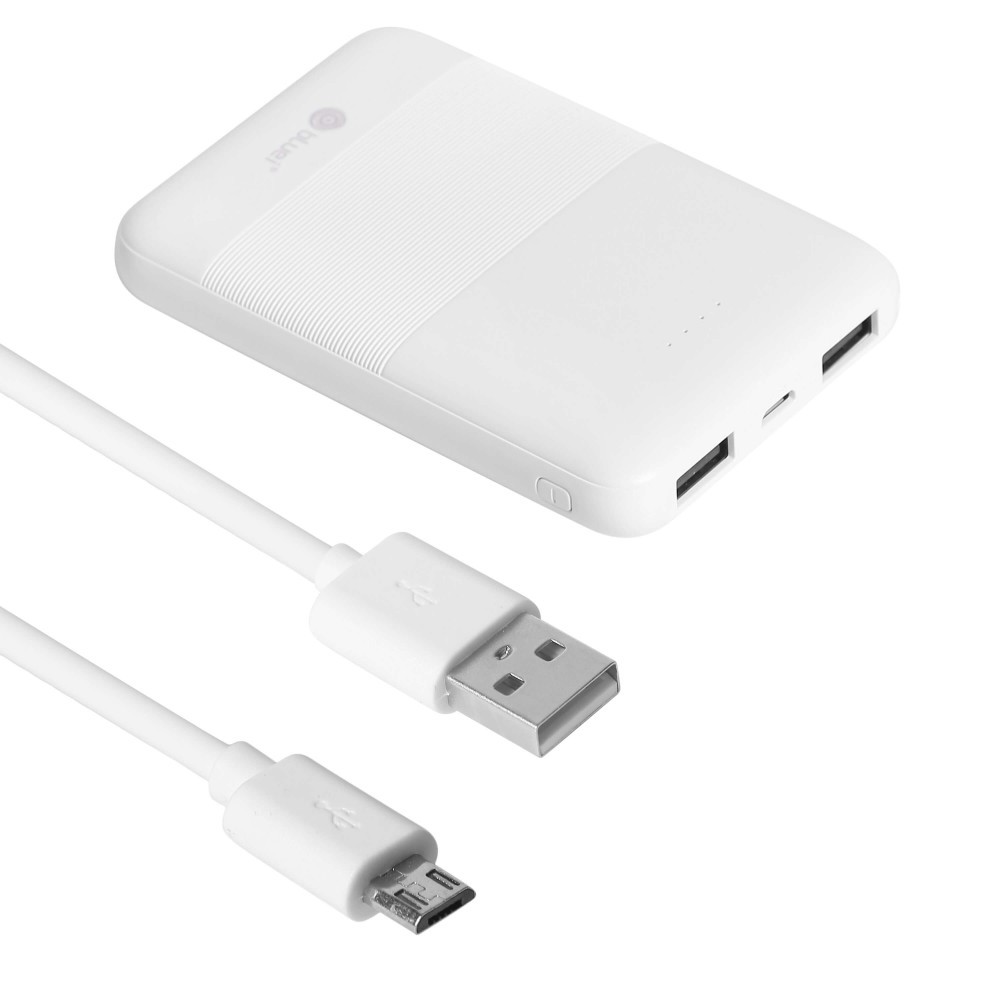 Bluei Ts-05-crisp 5000 Mah Power Bank - Li-polymer Battery, Lightweight, Compact Design, Dual Output Ports, Led Status Indicators, 1 Year Warranty