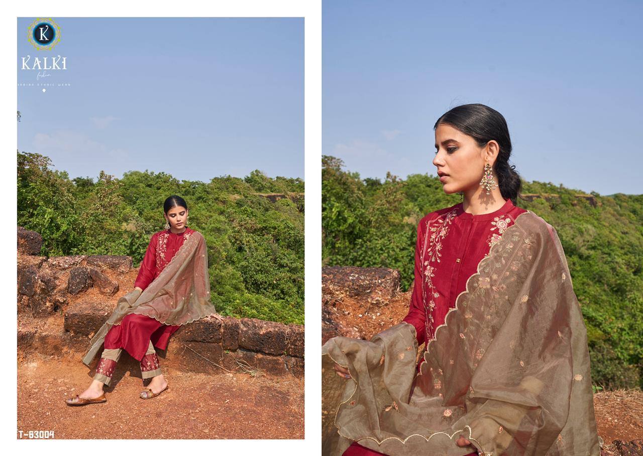 Dry Cleaning Inayat Designer Pure Viscouse Silk Kurtis With Pant Dupatta