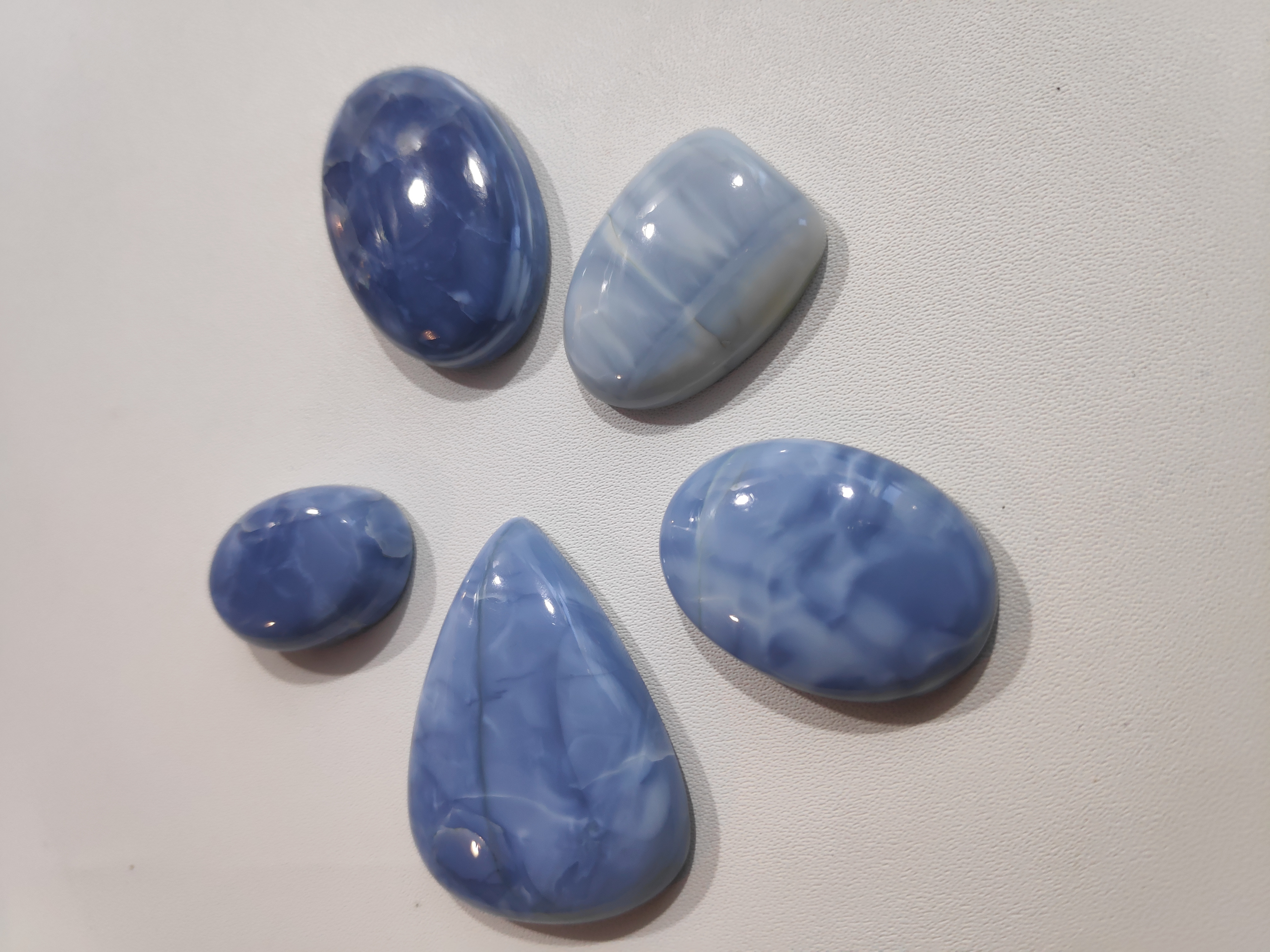 Blue Opal Caboshon Stone