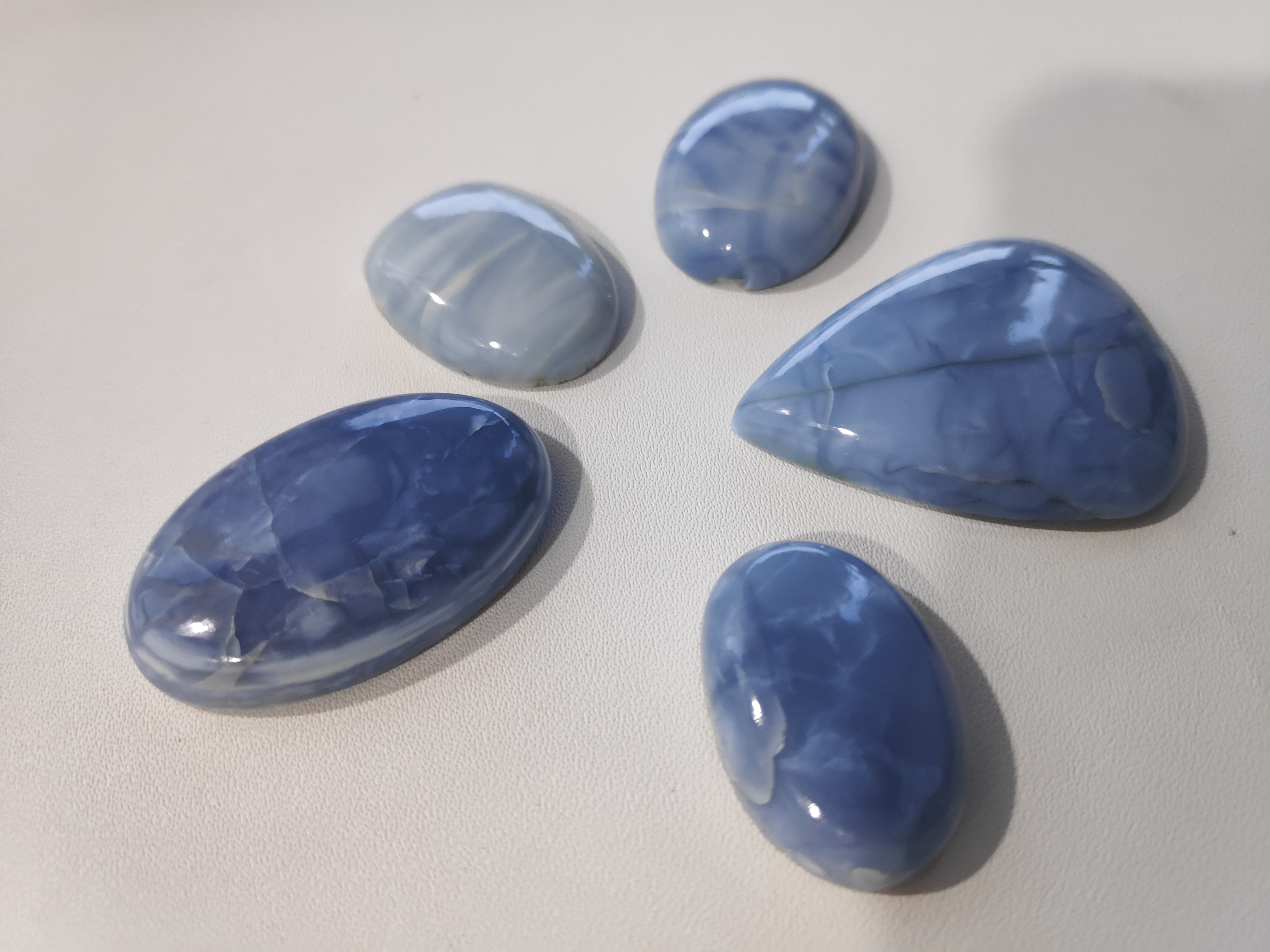 Blue Opal Caboshon Stone