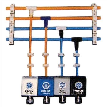 Medical Gas Pipeline Systems - Steel Material, Wall Mounted Design | Designed for Hospital Use, New Installation Ready