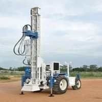 Tractor Mounted Dth Water Well Drilling Rig - Diameter 4-6 Inch Bore Holes, 0-150 M Depth, Semi-automatic Control Panel, Pneumatic Power Source, Medium Duty Channel Structure, 10 Tons Max Capacity, Blue Finish