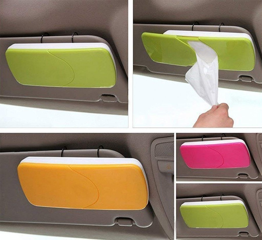 Soft Fiber Mop Cloth Car Tissue Holder