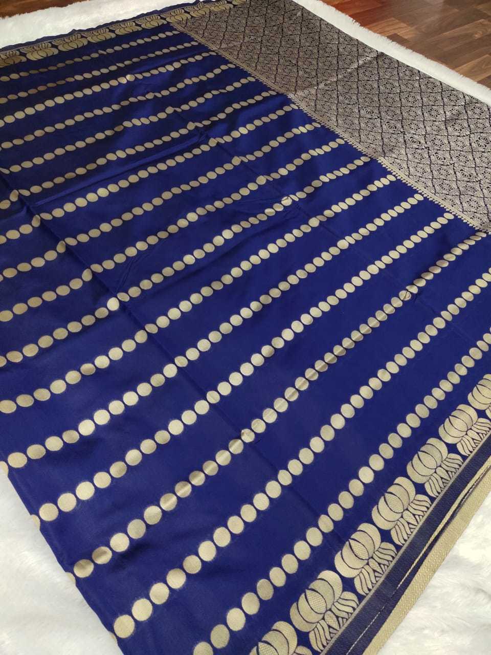 Saree - Soft Lichi Silk Cloth, Beautiful Rich Pallu With Jacquard Work | Multi-colored, Traditional Style For Marriage Functions And Party Wear