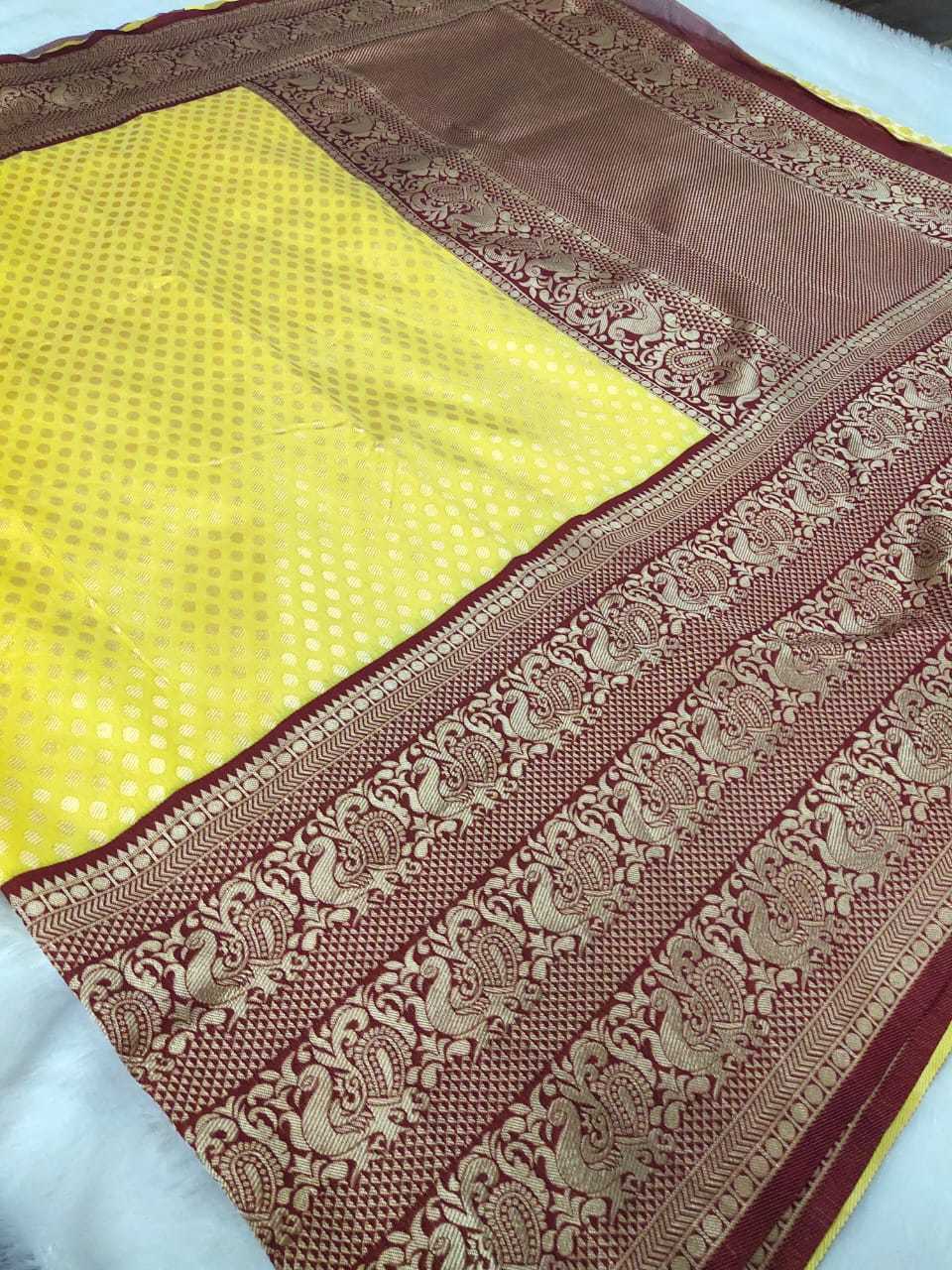 Ladies Soft Lichi Silk Saree - Rich Pallu, Jacquard Work | Multi-color, Perfect For Traditional Occasions