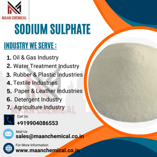 Sodium Sulphate B Grade Purity: 98 %