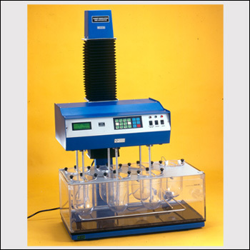 Dissolution Test Apparatus - Stainless Steel, 45cm x 35cm x 25cm , 6 Vessel Capacity, LCD Display, 0-50°C Temperature Control, 10-200 rpm Speed Control, 110/220V Power Supply