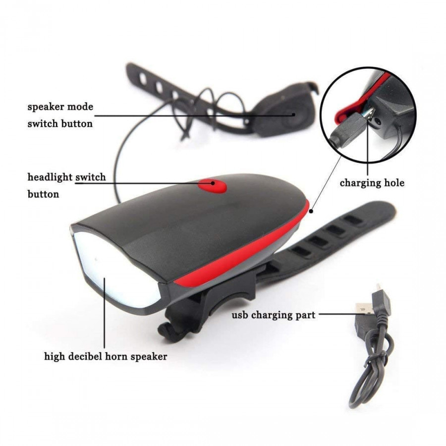 Soft Fiber Mop Cloth Rechargeable Bicycle Led Light