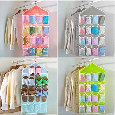 Socks Organizer (Single Piece) - Polypropylene, 13x6.5x4.5 Cm, Assorted Color, Lidless, Stackable, Dishwasher Safe