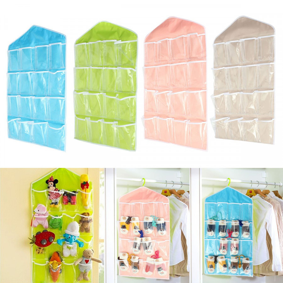 Socks Organizer (Single Piece) - Polypropylene, 13x6.5x4.5 Cm, Assorted Color, Lidless, Stackable, Dishwasher Safe