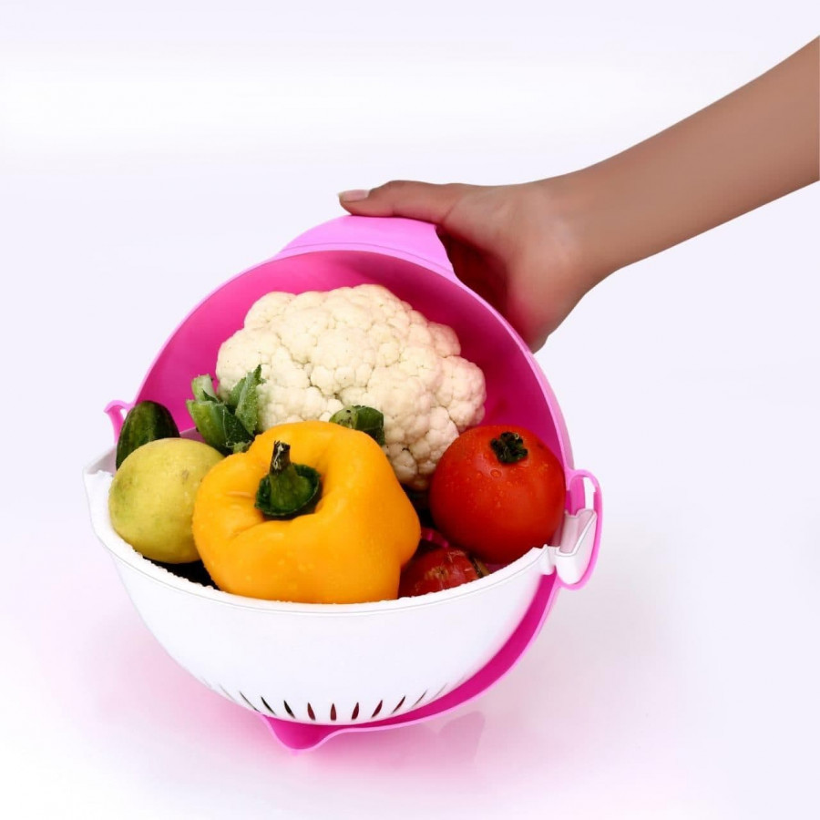 Handle Double Layer Bowl
