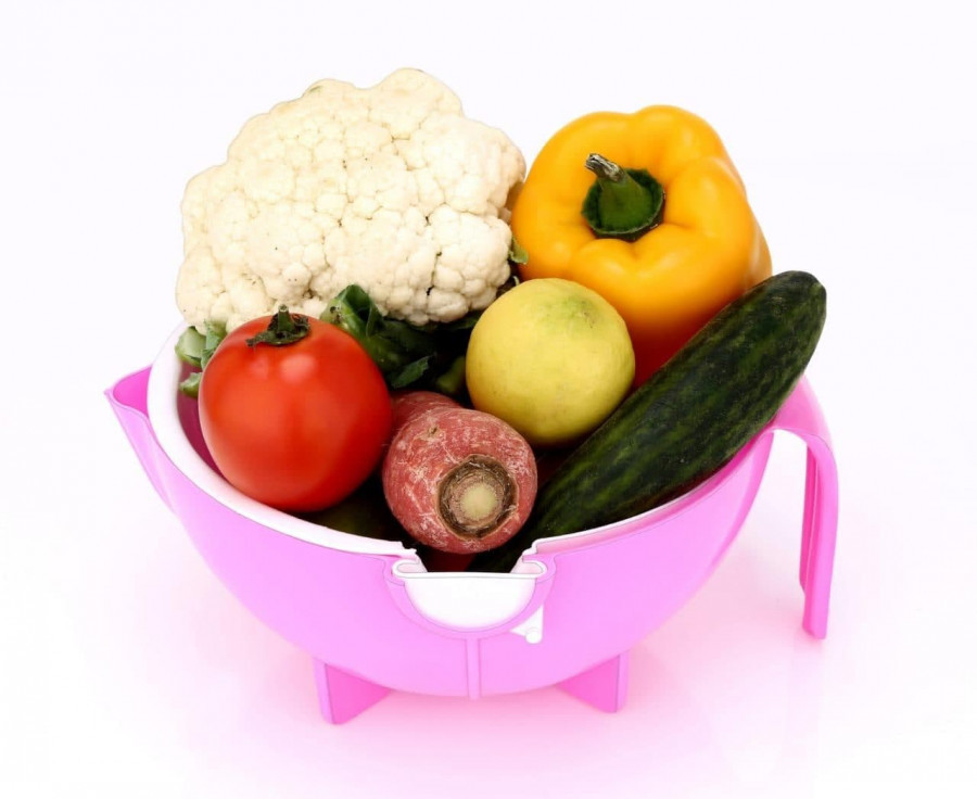 Handle Double Layer Bowl