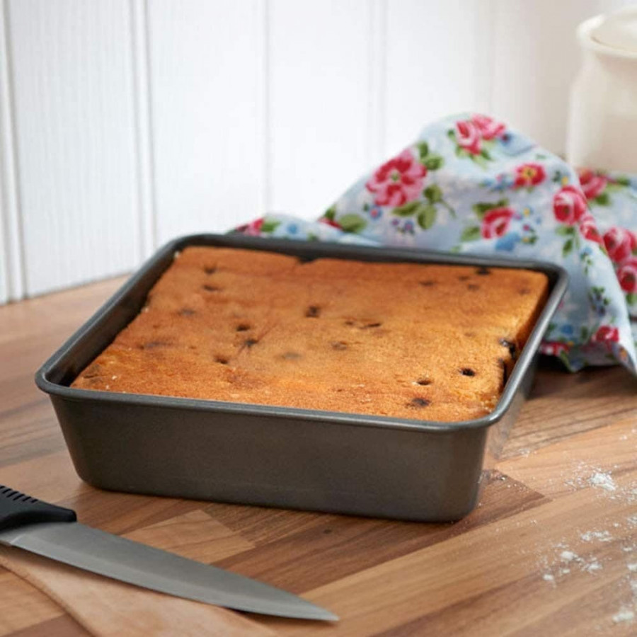 Square Cake Moulds - Food Grade Polypropylene, Multiple Sizes, White | Stackable, Dishwasher & Oven Safe, Stick Resistant