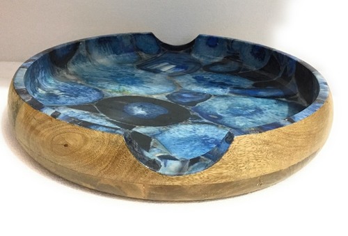 लैक्क्वेर्ड न्यू कट डिज़ाइन मैंगो वुड ट्रे