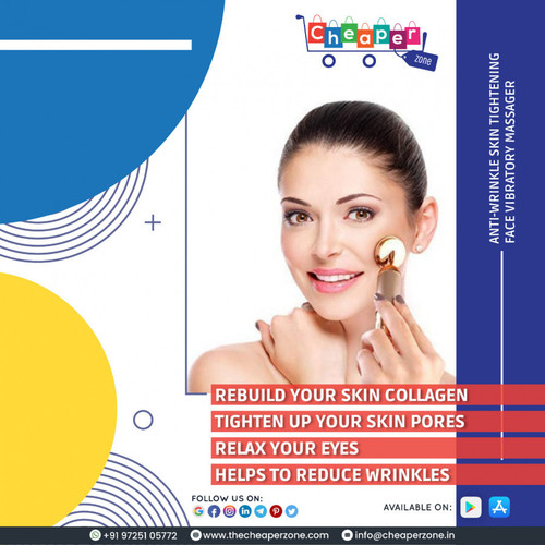 Gold Massager - 10,000/minute High-Frequency Sonic Vibrations | Firm & Tighten Skin, Promote Essence Absorption, Ergonomic & Portable Design