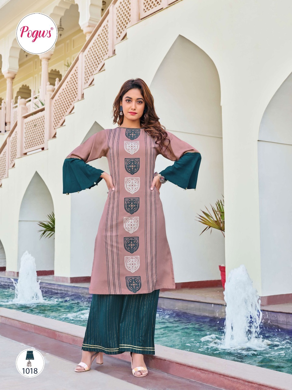 Dry Cleaning Privivah Vol 1 Designer Liva Rayon With Gold Printed Kurti With Bottom And Earring