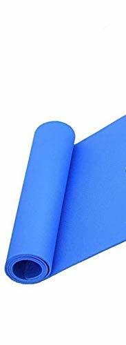 Yoga Mat - Pvc, 72x24 Inch, Blue | 6 Mm Thickness, Lightweight 2 Kg, Easy To Roll Up, Ideal For Yoga And Floor Exercises, 1 Year Warranty