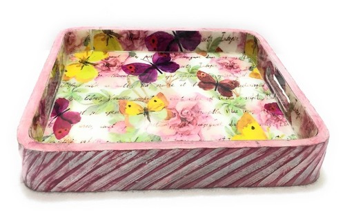 लैक्क्वर्ड होल सेलिंग मैंगो वुड ट्रे