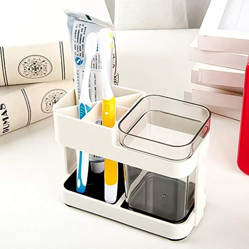 Soft Fiber Mop Cloth Cup Toothpaste Holder