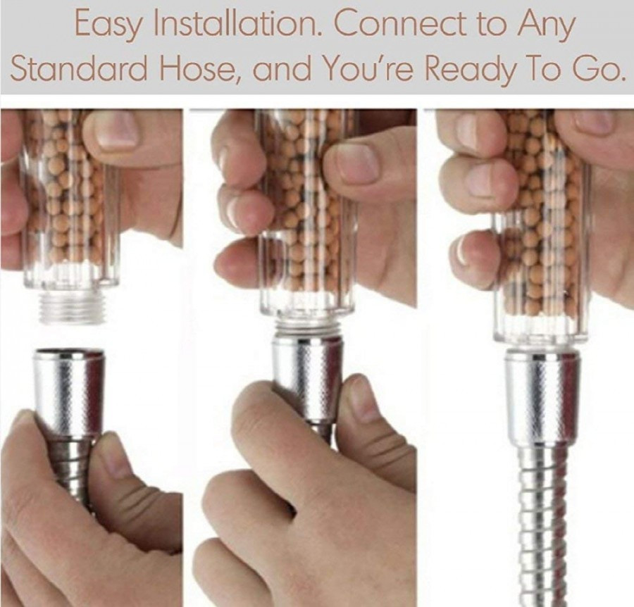 Soft Fiber Mop Cloth Filtered Shower Head