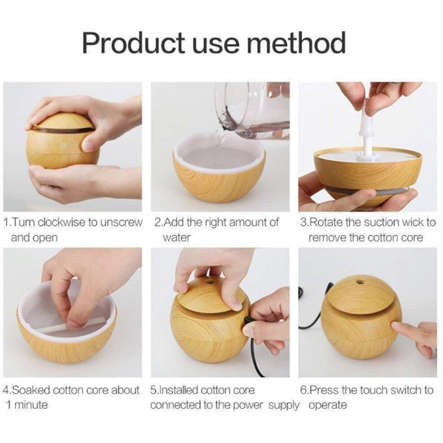 Soft Fiber Mop Cloth Wooden Humidifier