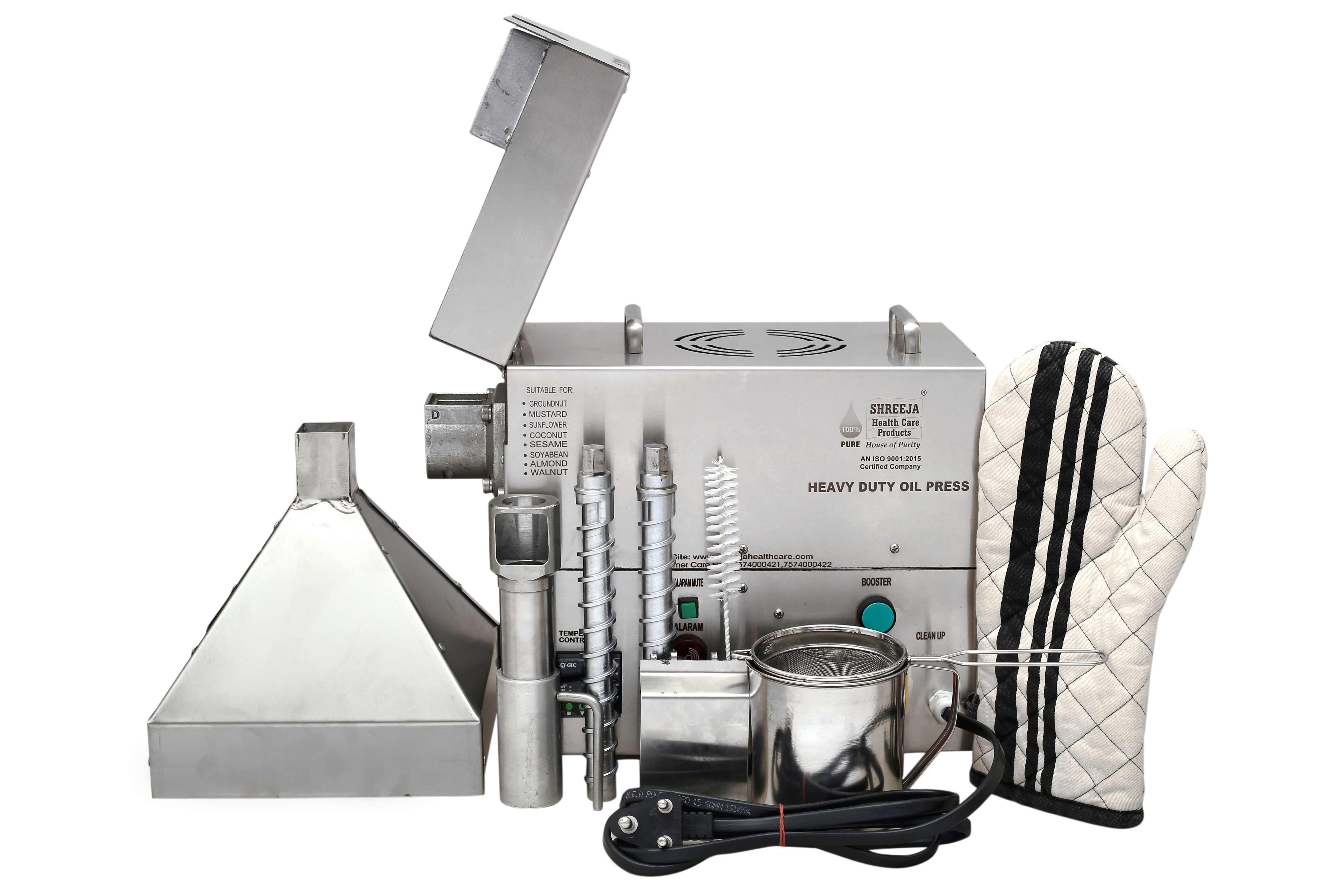 Steel 1200 W Oil Extraction Machine