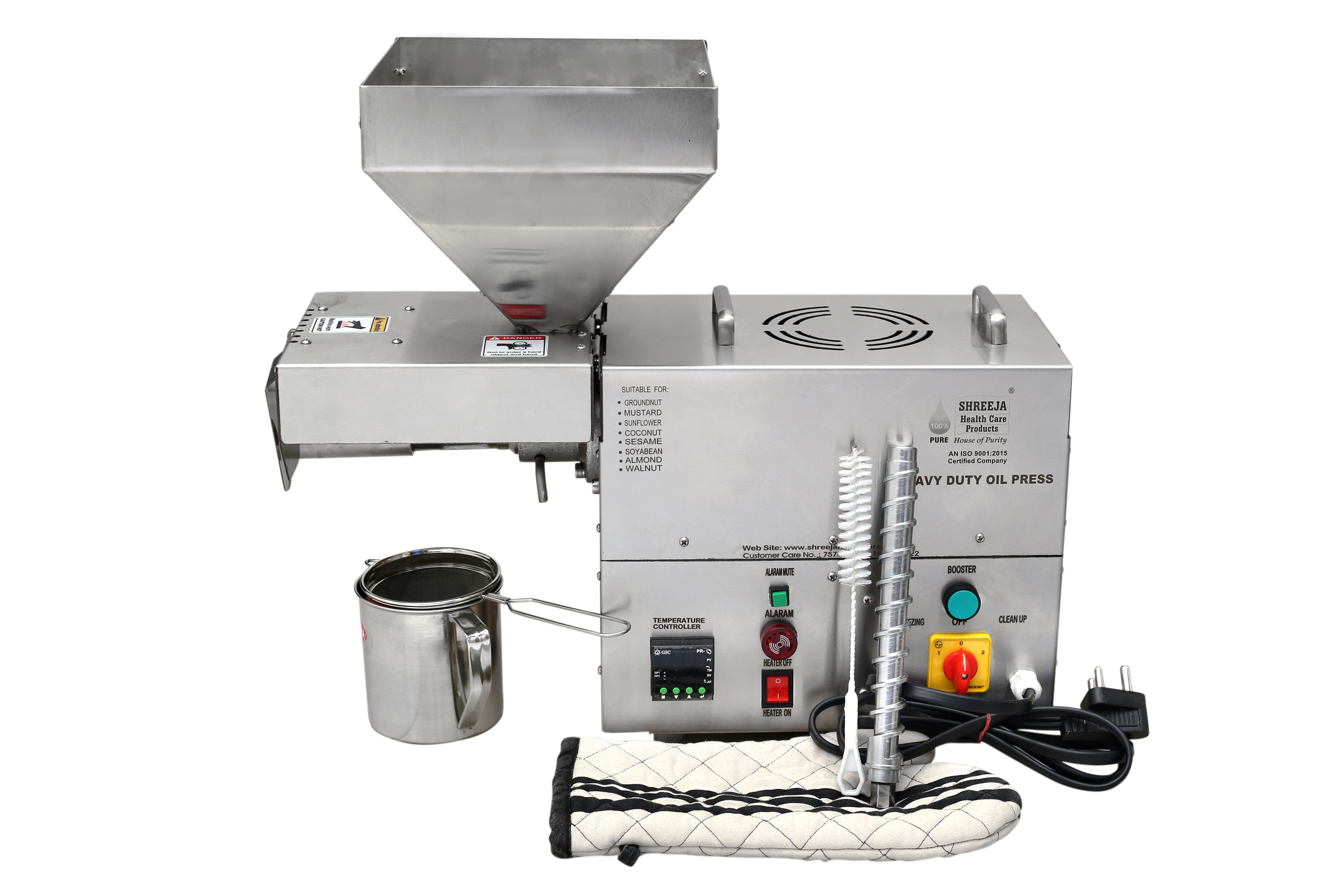 Steel 1200 W Oil Extraction Machine