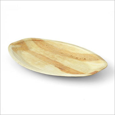11 इंच अरेका पाम लीफ ओवल ट्रे