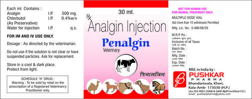 Analgin Injection (Vet.)