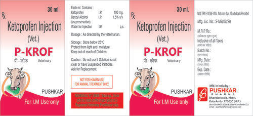 Ketoprofen Injection (Vet.) Veterinary Drugs