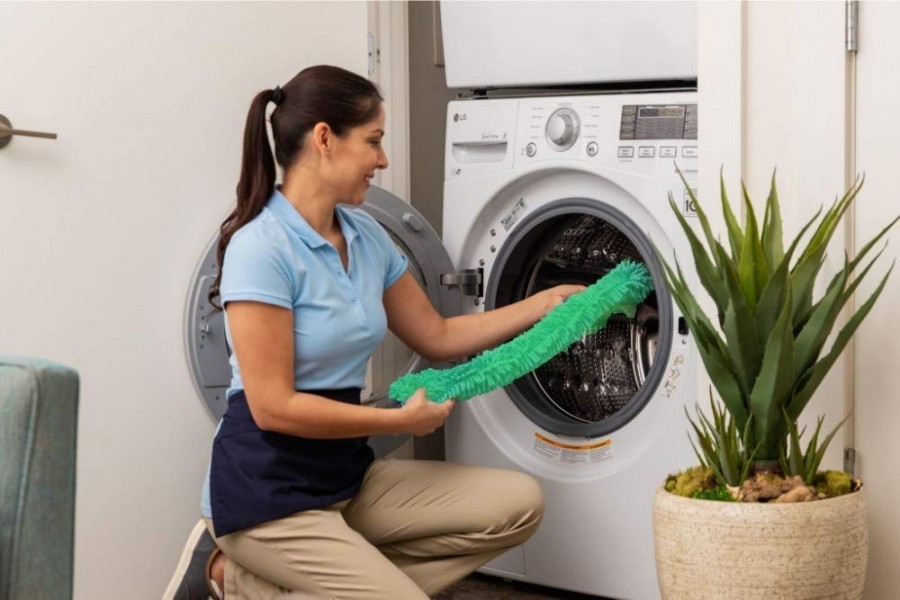 Soft Fiber Mop Cloth Fan Cleaning Brush