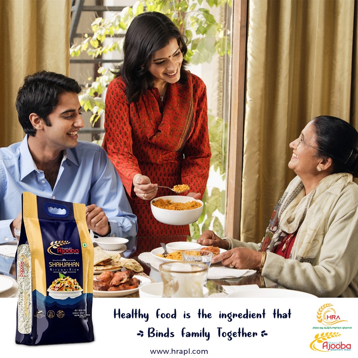 Ajooba Biryani Basmati Rice - Long Grain Brown Rice Pure Food Grain Less Than 12% Moisture 24 Months Shelf Life Zesty Flavored Rice For Biryani And Pulao