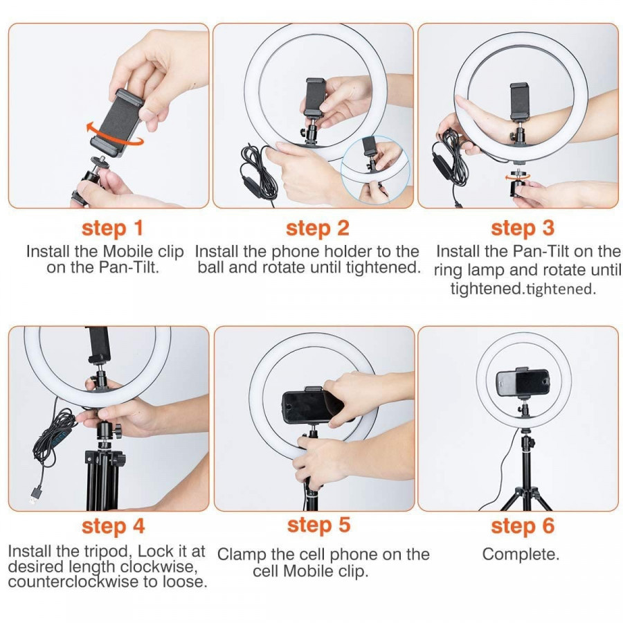 Ring Light With 3 Coloring Brightness