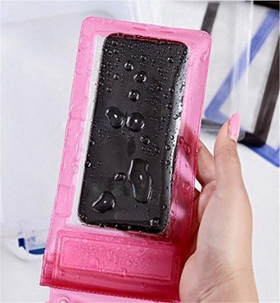 Waterproof Mobile Pouch - Pvc Material, Transparent Color, Universal Size | Lightweight, Sealable Closure, Ideal For Swimming, Angling, Diving