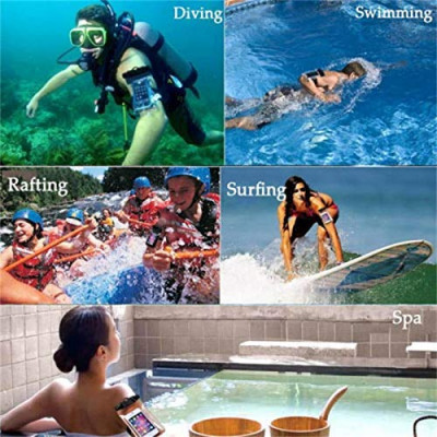 Waterproof Mobile Pouch - Pvc Material, Transparent Color, Universal Size | Lightweight, Sealable Closure, Ideal For Swimming, Angling, Diving