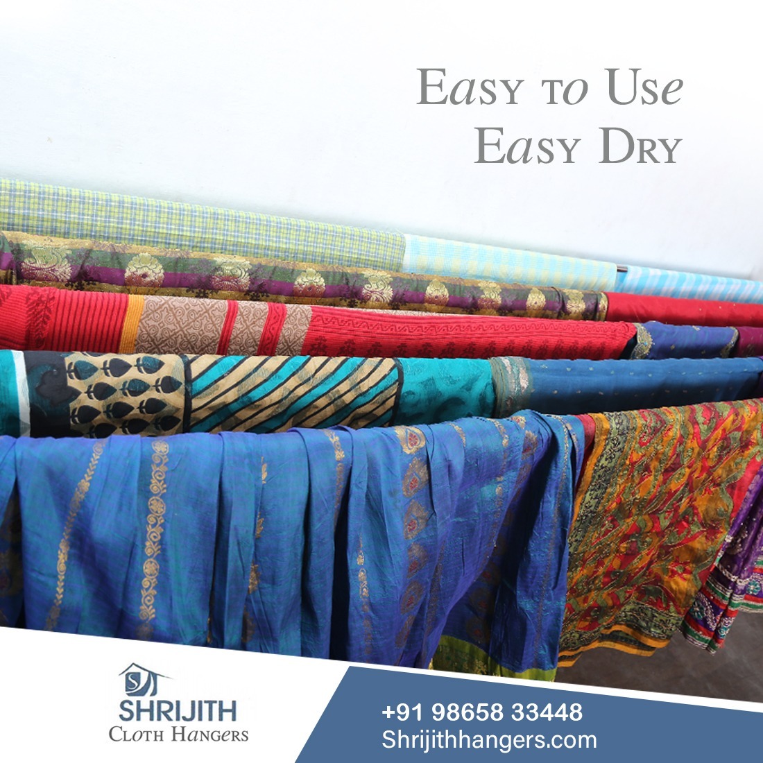 Silver Ceiling Rope Cloth Drying Hanger Manufacturing In Peelamedu