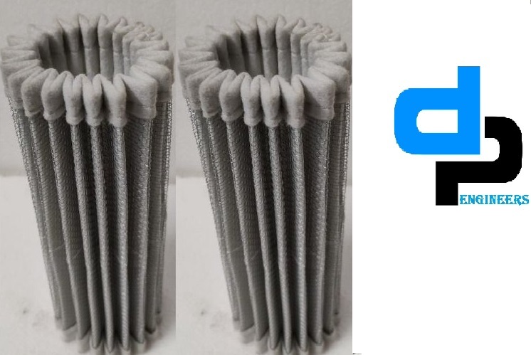 Triveni Turbine Filter Element - Paper Material, 4 Gpm 100 Mm Length & 8 Gpm 240 Mm Length | New Cartridge Pre-filter, White Color