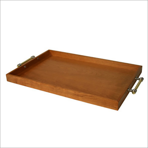 Wooden Tea Tray Height: 1.5 Inch (In)
