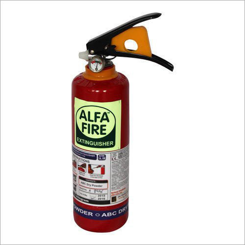 Mild Steel Alfa ABC Dry Powder Portable Multipurpose Fire Extinguisher (1kg)