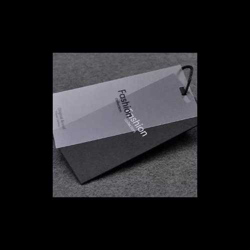 Pvc Price Tag - Customized Printed Rectangle Design | Ideal For Garment Branding