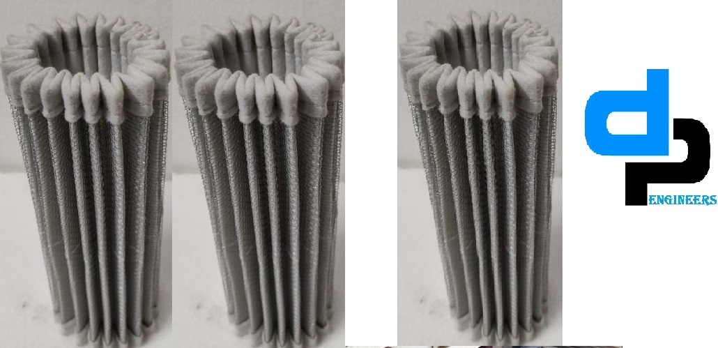 Triveni Turbine Filter Element - Gi, 180 Mm Od X 82 Mm Id X 350 Mm Length | White, High Bursting Pressure, Long Life, Round Turbine Filter Element