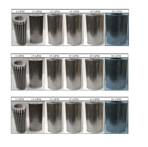 Triveni Turbine Filter Element - 35 Gpm, Paper Material, Od 180 Mm, Id 82 Mm, Length 350 Mm, White Color, Pre Filter Grade