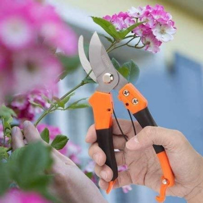 Micro Tip Pruning Snips - Stainless Steel Precision-Sharpened Blades, Padded Soft Grip Handle for Comfort and Reduced Hand Fatigue