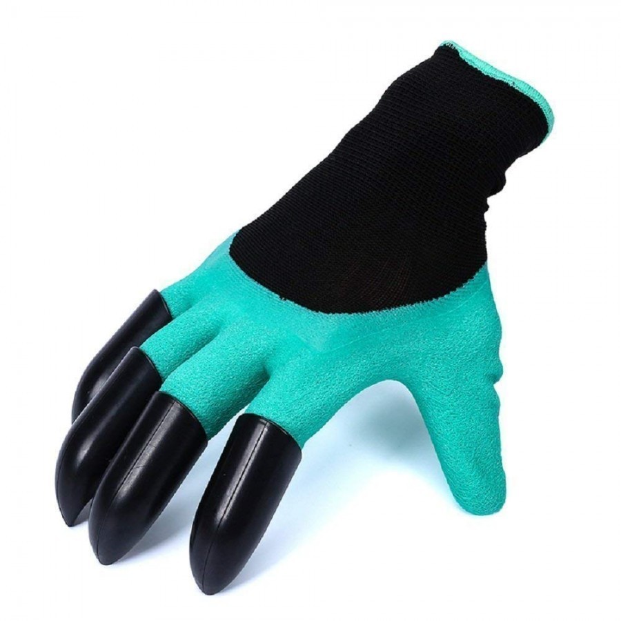 Garden Genie Gloves - Puncture Proof Latex, Built-in Abs Claws For Digging And Planting, Durable Waterproof Design