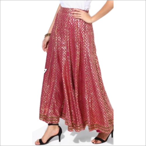 Ladies Party Wear Palazzo - Cotton Blend, Sizes S-M-L-XL | Washable, Casual Style for All Seasons