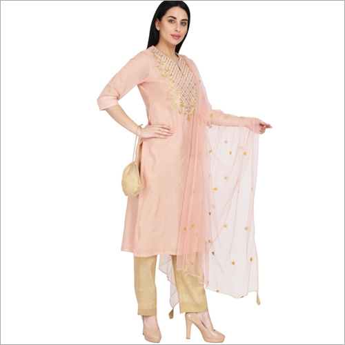 Indian Ladies Gota Pati Kurta With Trouser