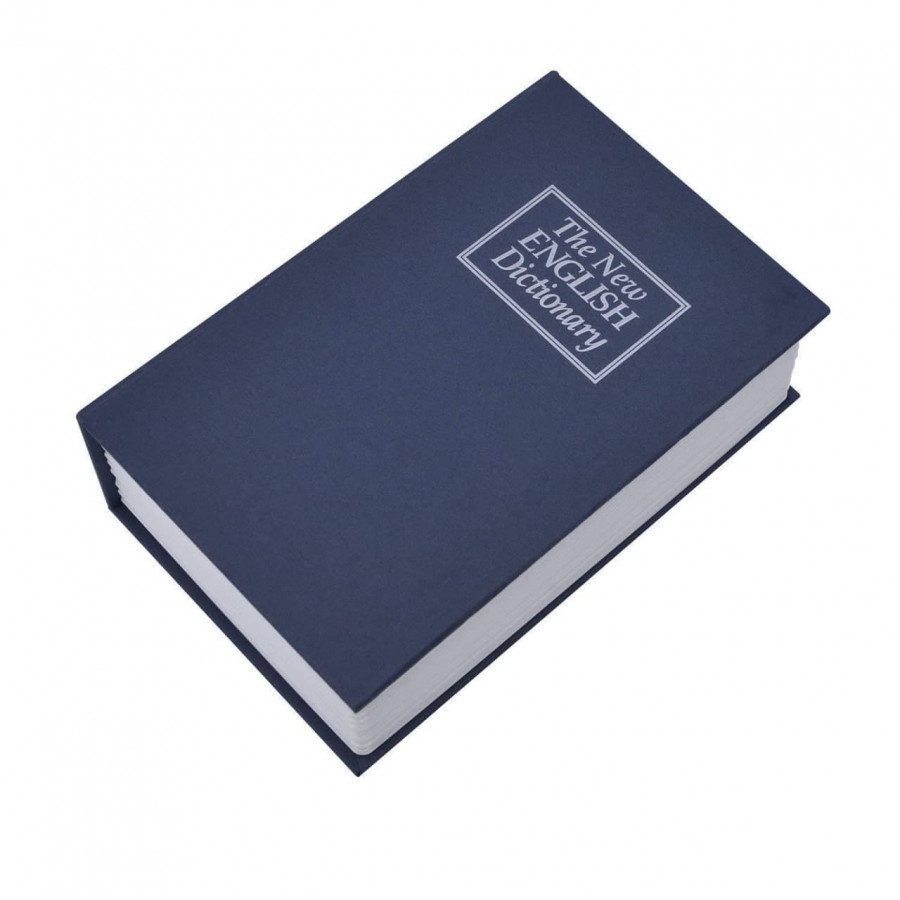 Book Safe - Soft Fiber Cover, Multi-color Design | Key Lock For Enhanced Security, Ideal For Hiding Valuables On Bookshelf
