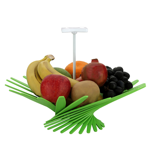 Fordable Fruit Basket - Plastic Material | Dual Functionality for Fresh Fruit Display and Decorative Centerpiece