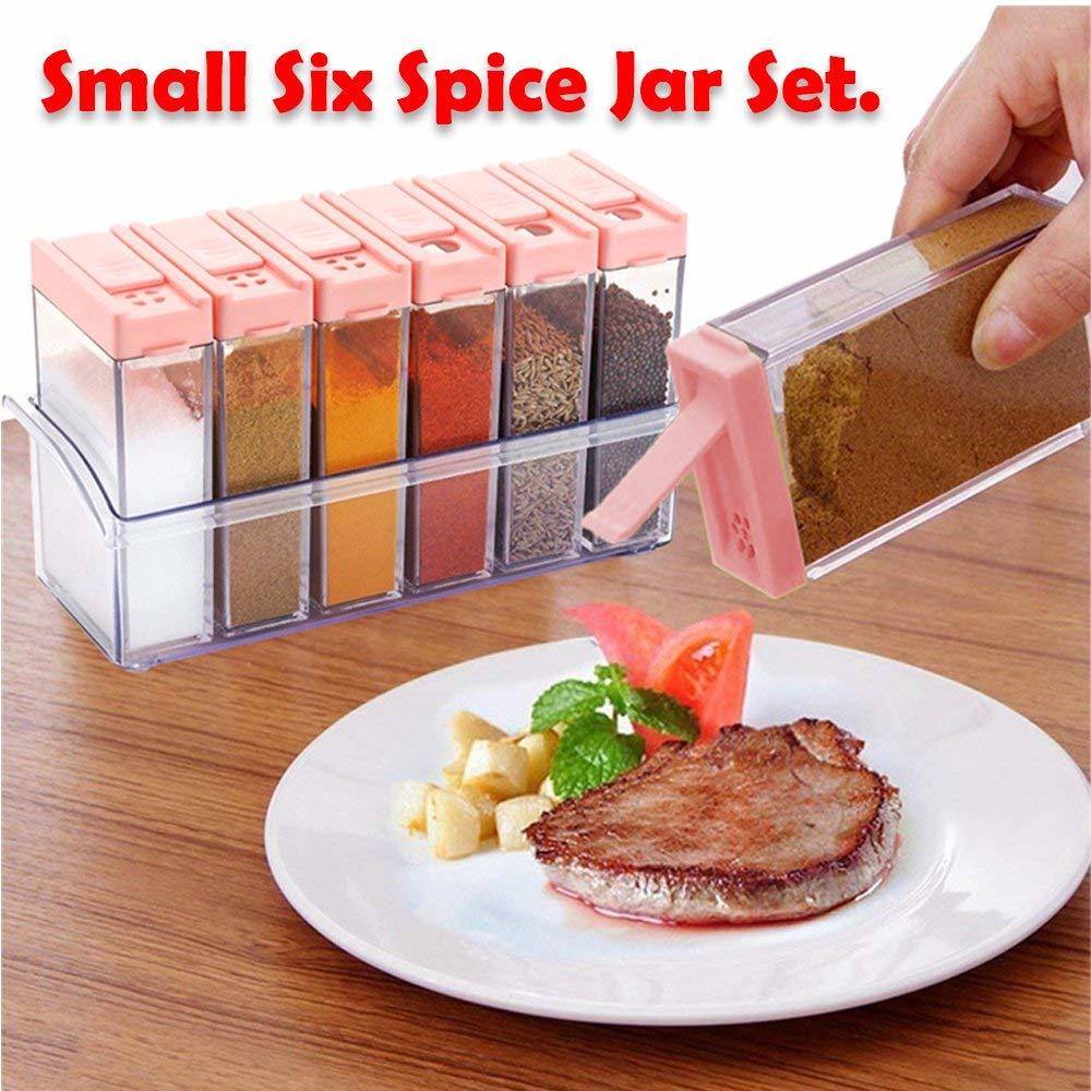 Plastic 6 Pcs Spice Rack