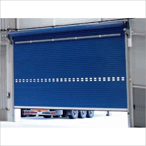 Industrial Rolling Shutter - Steel, Variable Dimensions, Blue | Durable, Secure, Weatherproof, Energy Efficient, Customizable, Electric Motor with Sensors